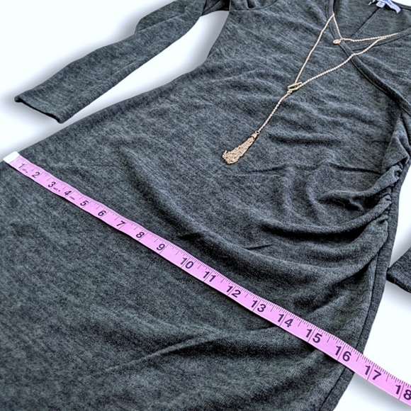 Bailey Blue | Surplice Bodycon Mini Dress+Attached Chain Necklace NWOT - Picture 10 of 15